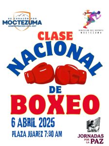 CLASE NACIONAL DE BOXEO, JORNADAS POR LA PAZ