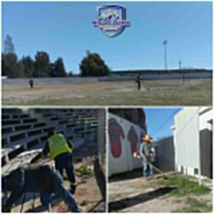 Limpieza al Estadio Bartolo González